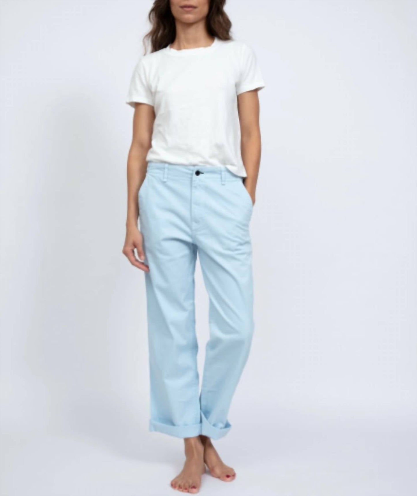 Askk Ny - Twill Low Slung Relaxed Chino Pant