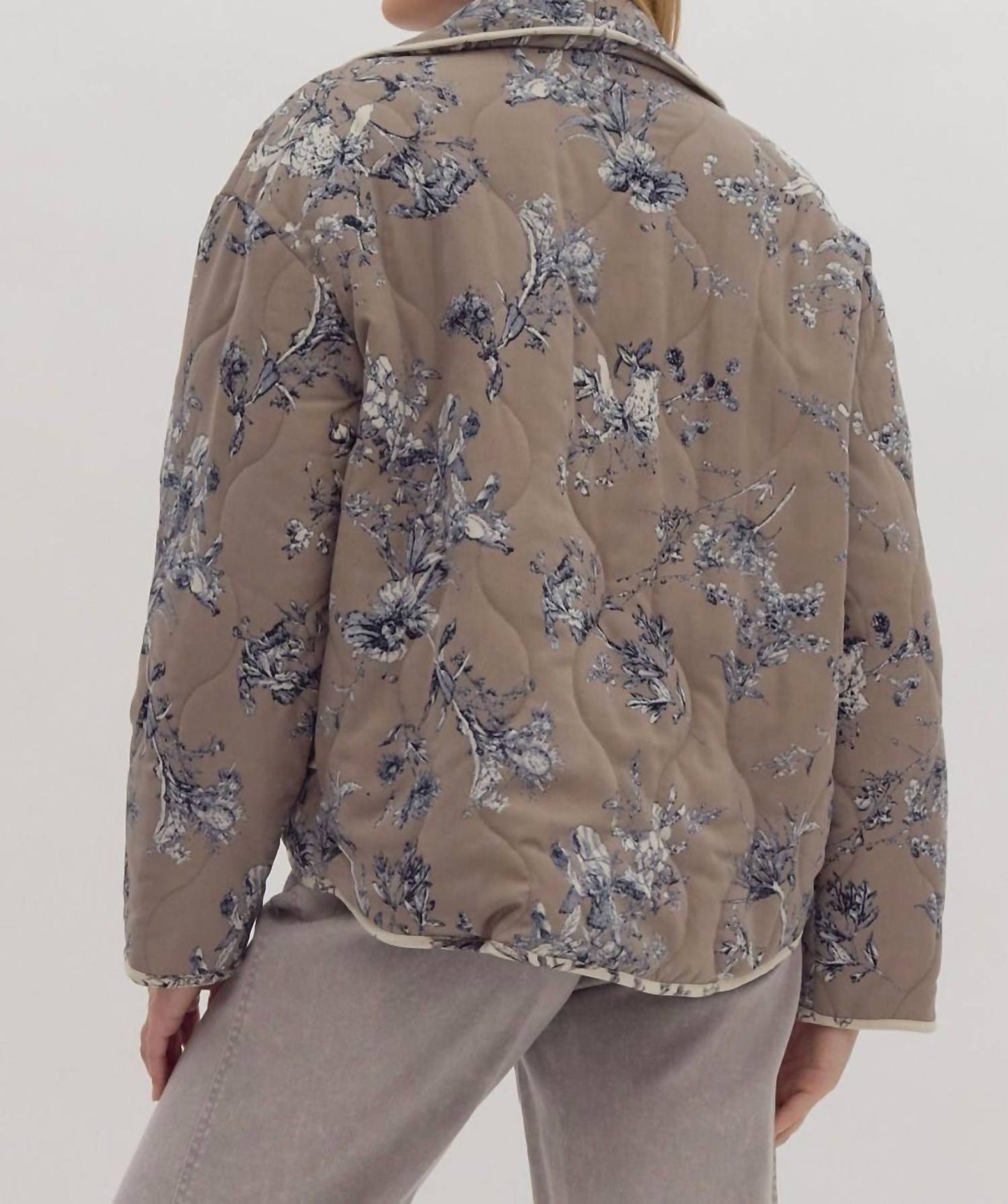 Entro - Layers Of Love Floral Quilted Jacket