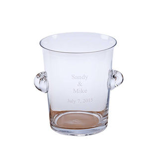 Creative Gifts International - Balde de gelo de vidro e refrigerador de vinho/champanhe