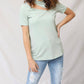 Bibi - Rib Knit Cut Out Top