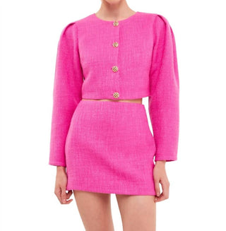 Endless Rose - Tweed Mini Skirt