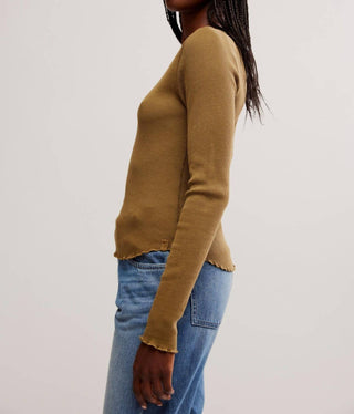 Free People - Camiseta de manga comprida Easy Does it