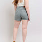 Judy Blue - High Waist Back Pocket Embroidery Denim Short