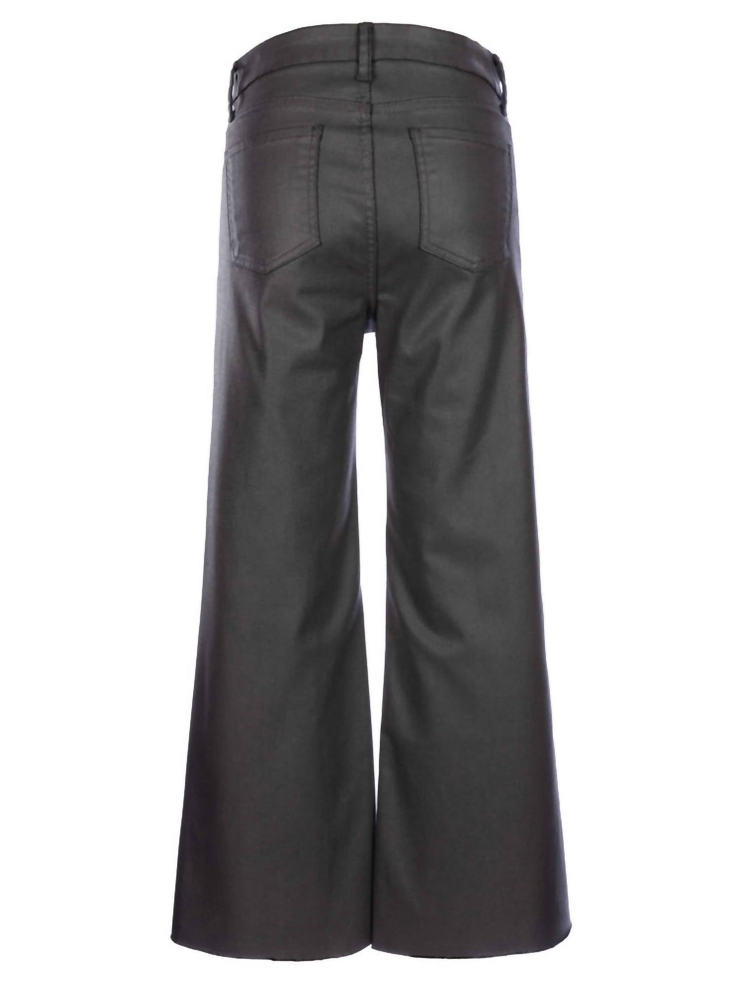 Kut From The Kloth - Meg Coated High Rise Fab Ab Ankle Wide Leg Jeans