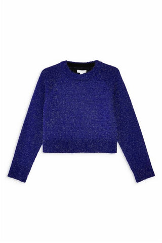 Topshop - Suéter curto de malha felpuda