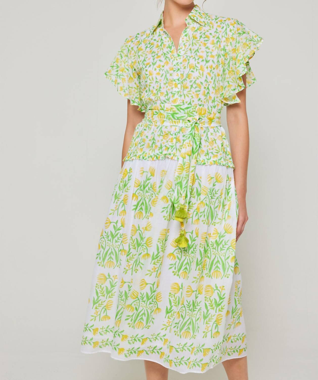 Bella Tu - Tulips Classic Shirtdress