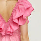 Entro - Ruffled Peplum Top