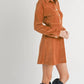 Sadie & Sage - Morrison Cord Shirt Mini Dress