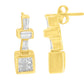 14K Yellow Gold 1 1/3 cttw Diamond Hoop Earrings (G-H, VS1-VS2)