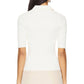 Autumn Cashmere - Pearl Trimmed Polo Top