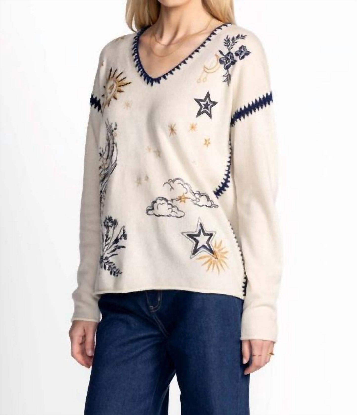 Johnny Was - THE WHIPSTITCH V‑NECK PULLOVER MAIORA