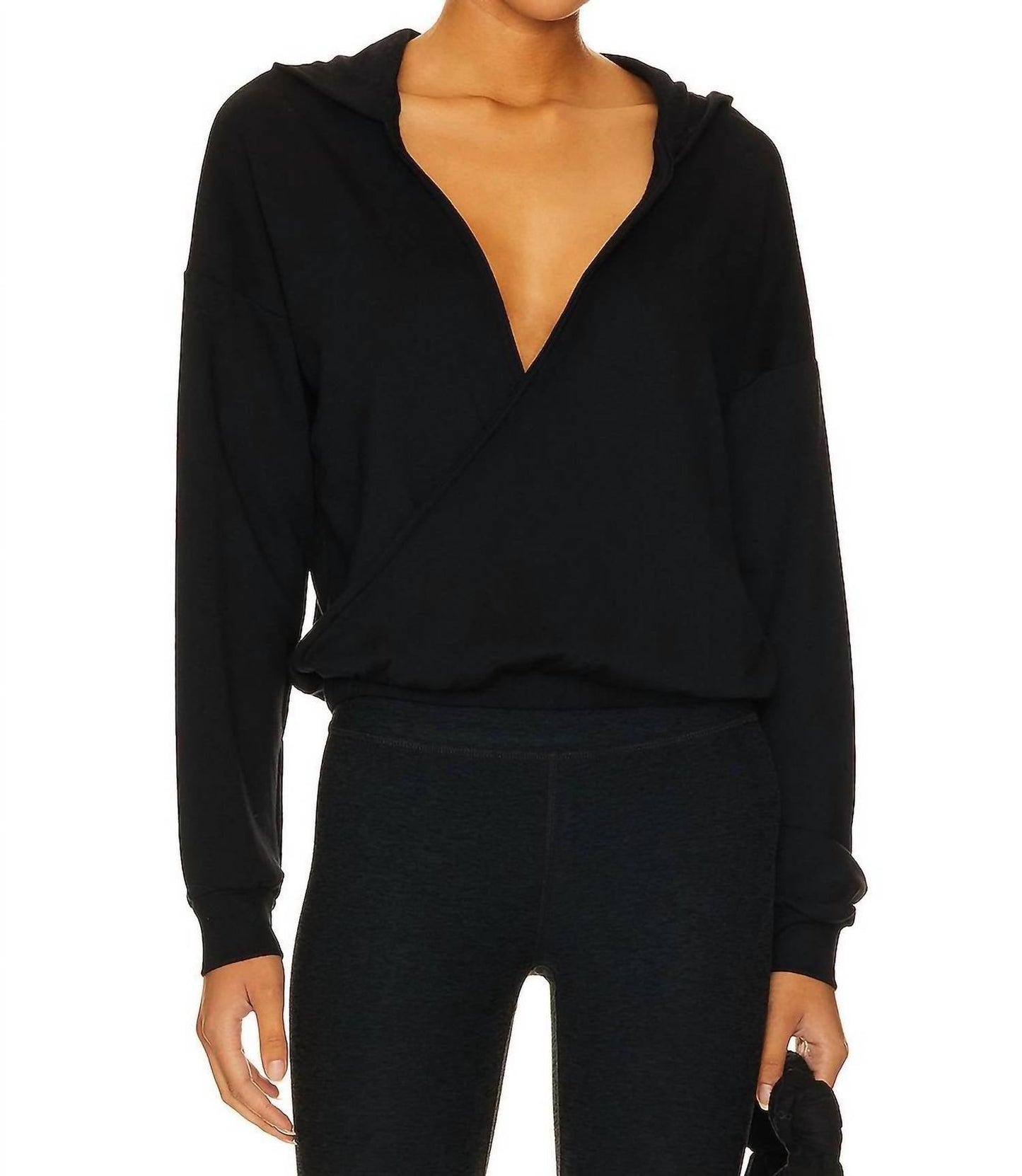 Beyond Yoga - Cross Your Heart Pullover Sweater