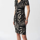 Joseph Ribkoff - Tropical Print Silky Knit Shift Dress
