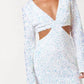 Blue Blush - Always Celebrating Cut Out Dress