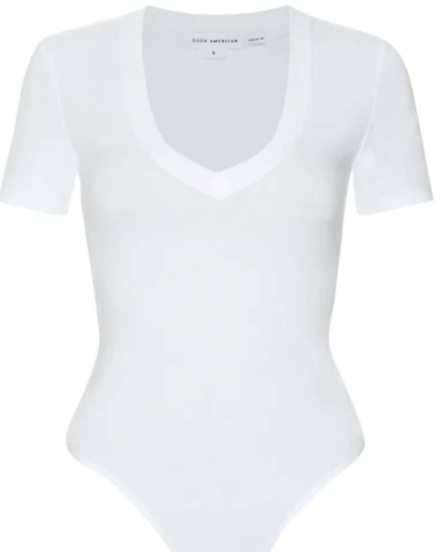 Good American - Women's Super Stretch Deep V-neck Bodysuit