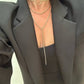 Eklexic - Thin Luciana Box Chain Necklace