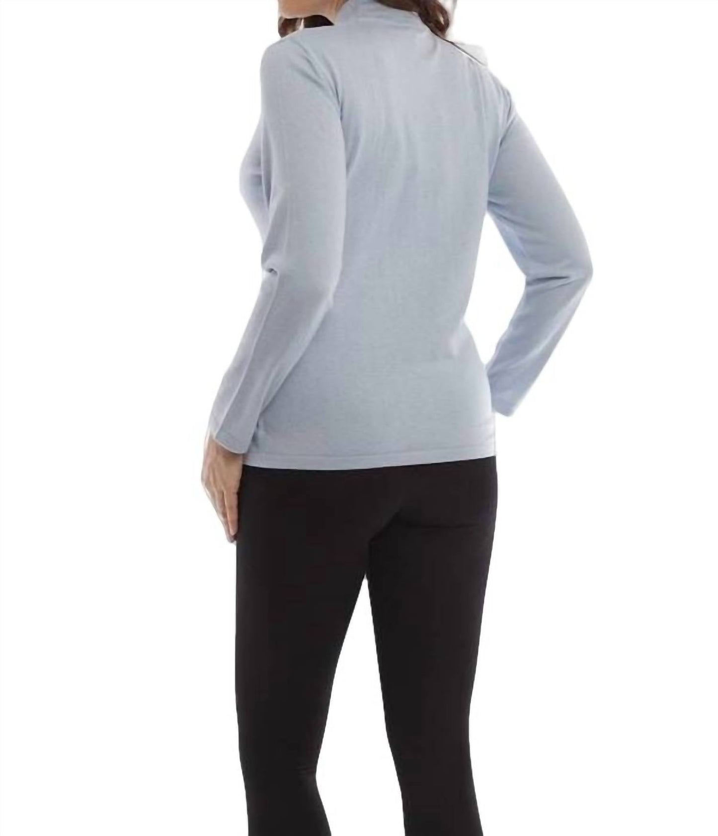 Angel Apparel - LONG SLEEVE MOCK NECK TOP