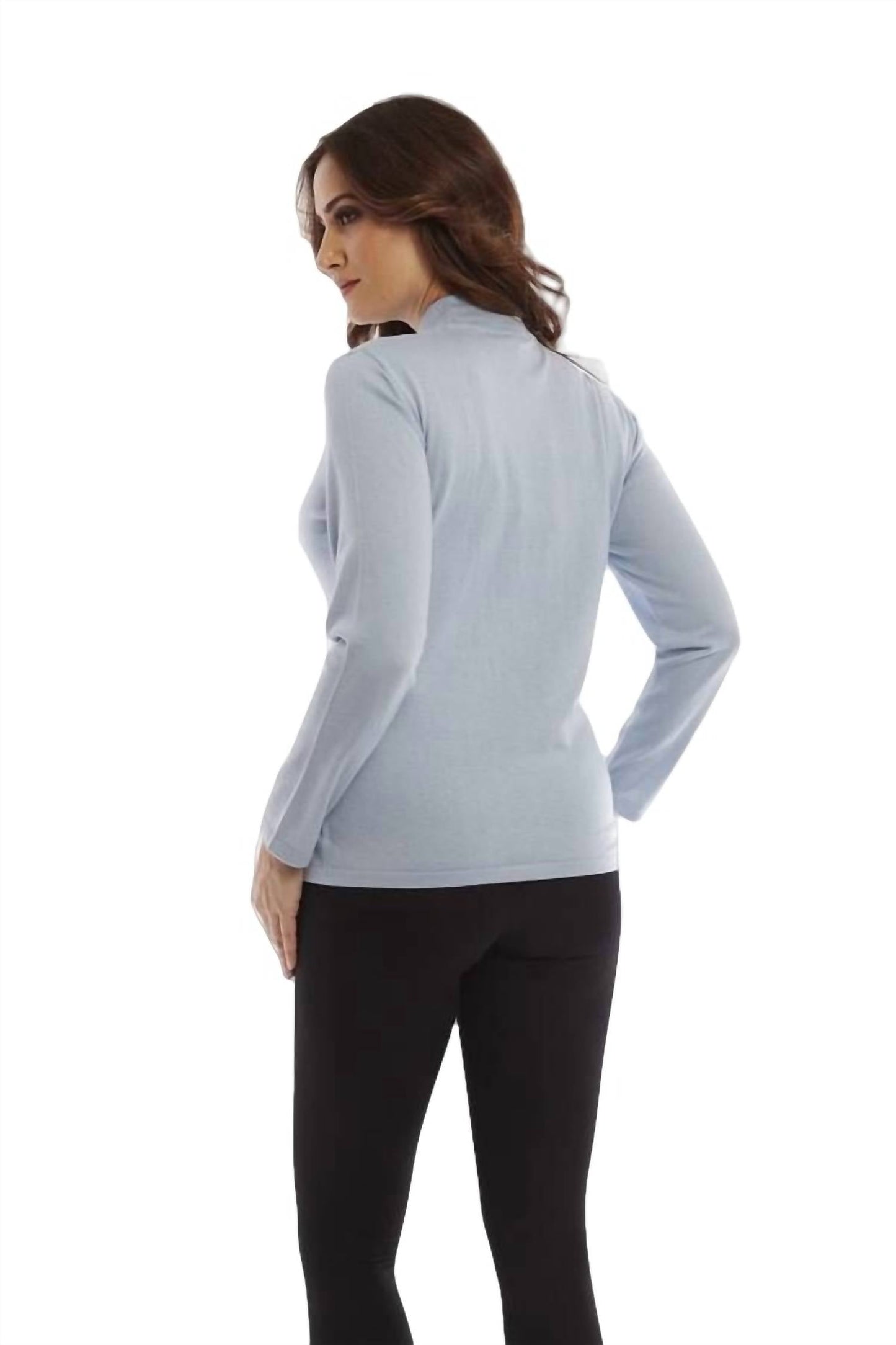 Angel Apparel - LONG SLEEVE MOCK NECK TOP