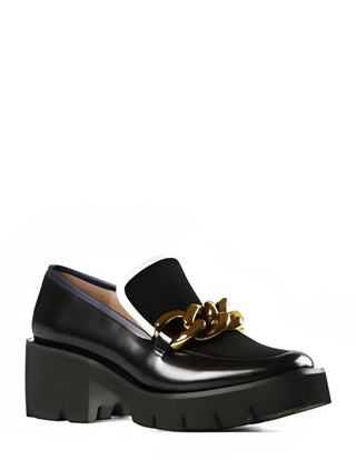 All Black - Chunk Links Lady Lugg Loafer