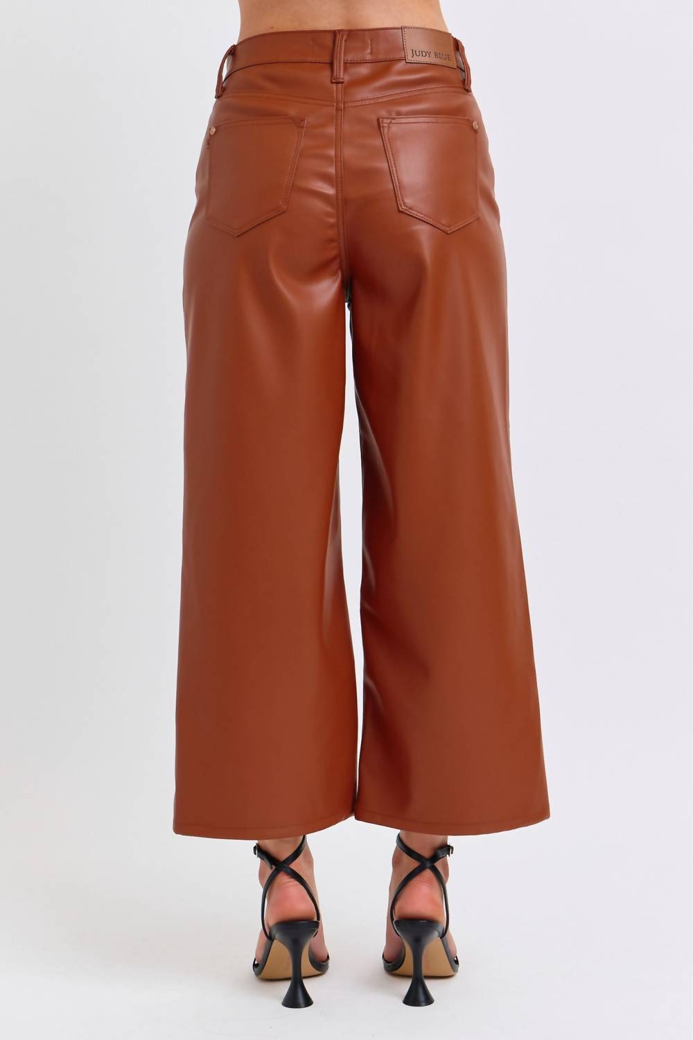 Judy Blue - High Waist Tummy Control Faux Leather Jeans