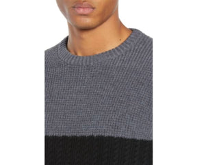 Nordstrom - Suéter masculino de malha trançada de lã merino com blocos de cores