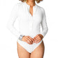 Buddylove - Ivy Henley Button Front Bodysuit