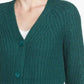 Leith - Belted Rib-Knit Ladies Cardigan