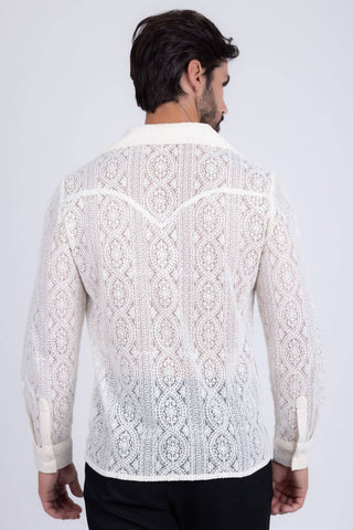Barabas - Janeiro Embroidered Long Sleeve Shirt