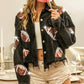 Bibi - Football Sequin Embroidery Jacket