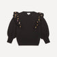 Something Navy - LOUISE EMBROIDERED RUFFLE SWEATER