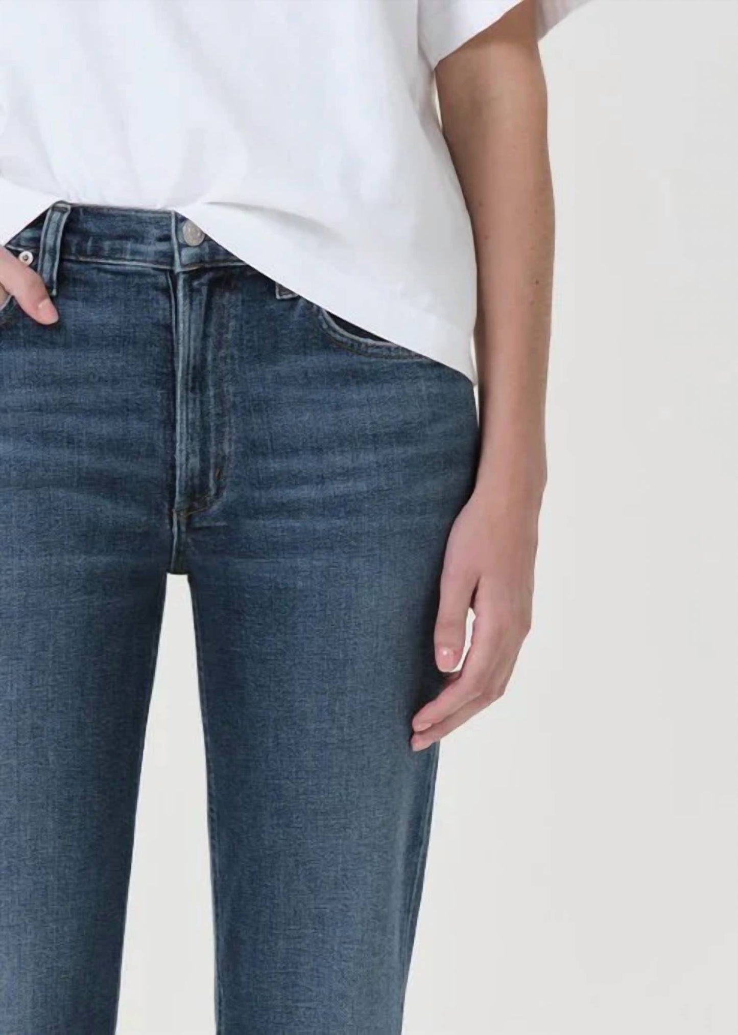 Agolde - Kye Mid Rise Straight Crop Jean