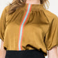 Thml - Stripe Mock Neck Top
