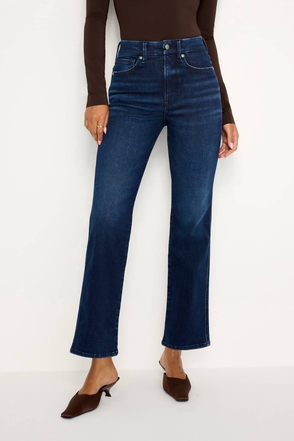 Good American - Always Fits Good Curve Straight Jeans