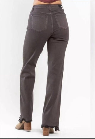 Judy Blue - Calça jeans reta de cintura alta