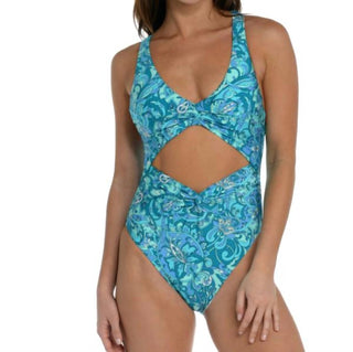 Sunshine 79 - Boheme Paisley Keyhole Midriff Maillo One Piece