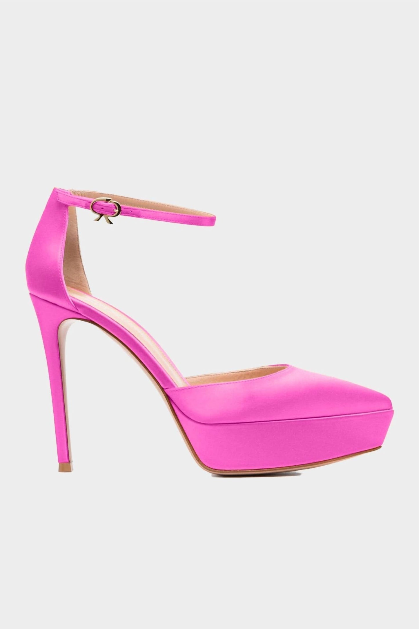 Gianvito Rossi - Women's Ankle Strap Satin Platform