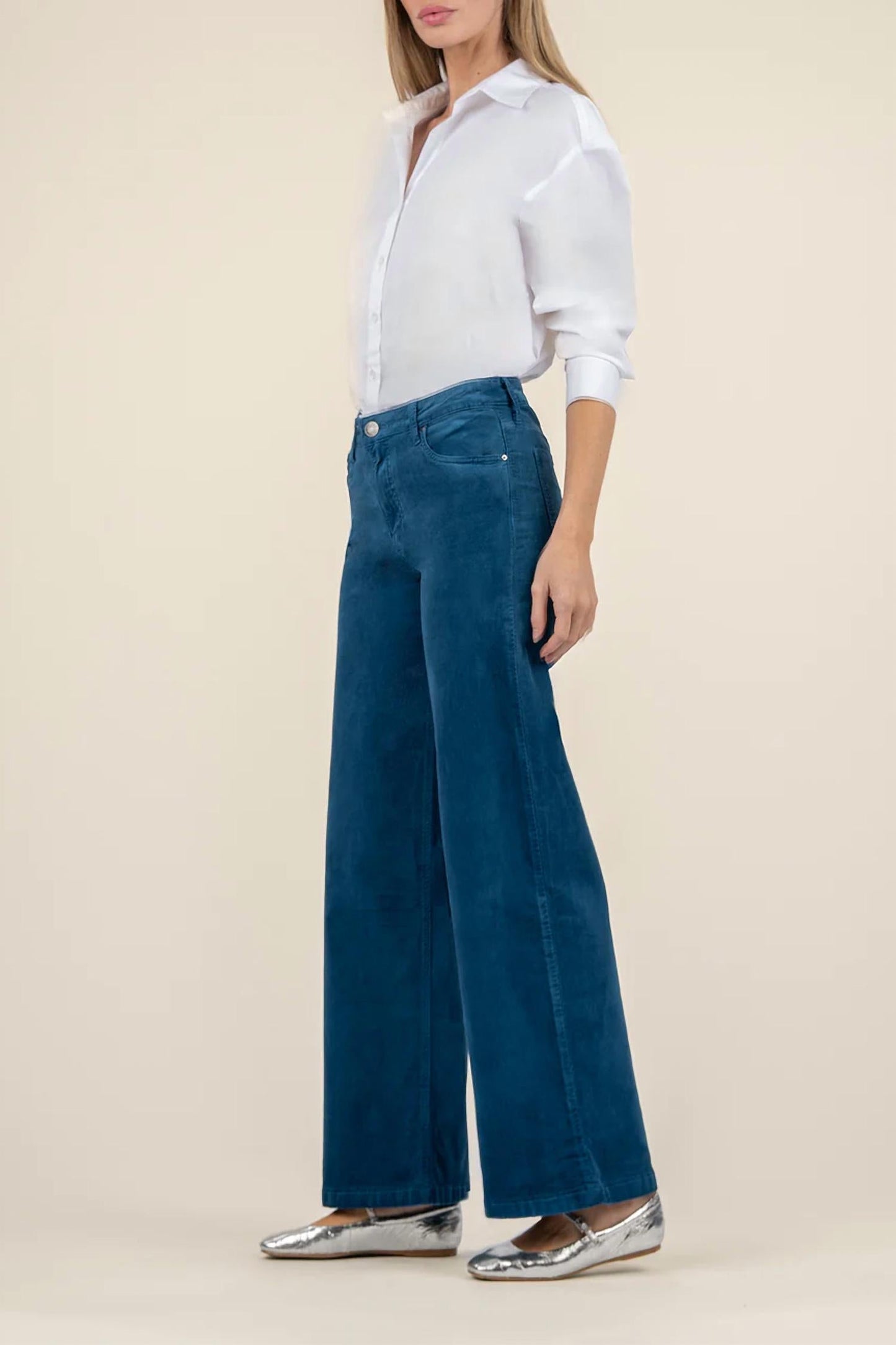 Kut From The Kloth - High Rise Wide Leg Denim Jeans