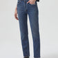 Agolde - Riley Long High Rise Straight Jean - Stretch