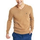 Nautica Men's Navtech Performance V-Neck Sweater - Brown