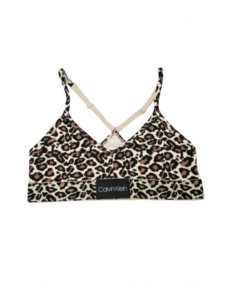 Calvin Klein - Sutiã Bralette Animal Micro Sem Forro
