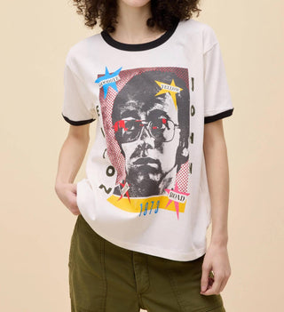 Daydreamer - Elton John 1973 Pop Art Oversized Ringer Tee