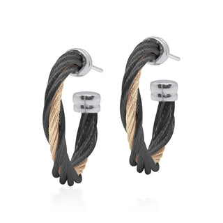 Alor - Brinco de argola Petite Modern Twist de 3/4"