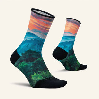 Feetures - Unisex - Elite Mini Crew Rocky and Smoky Socks - 2-Pack