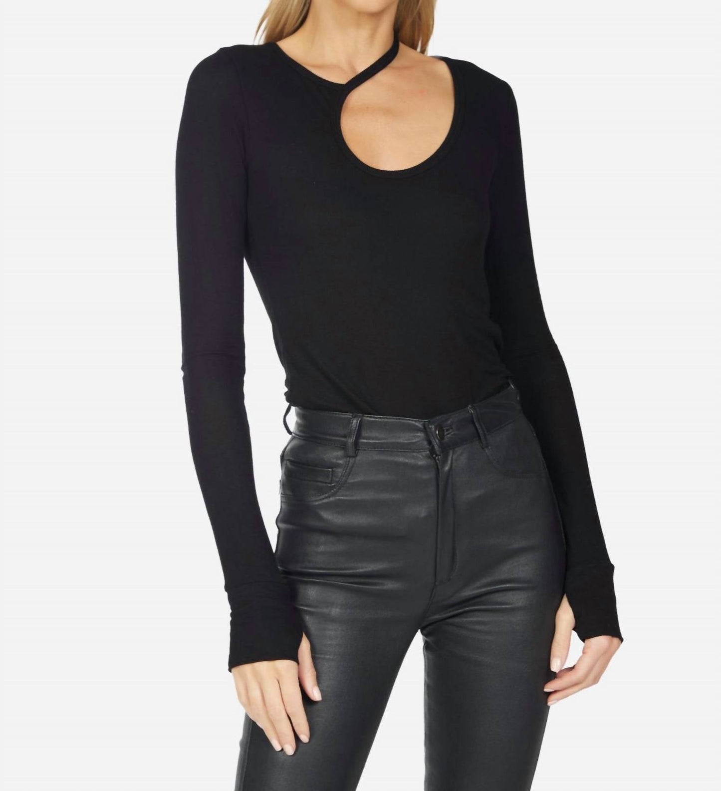 Michael Lauren - Stark Rib Asymmetric Top