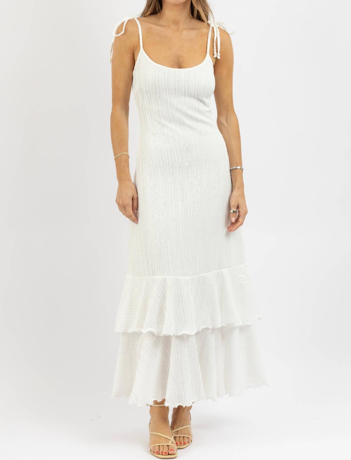 One & Only - Solar Tie Strap Maxi Dress