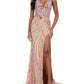Ashleylauren - Lace Up Sweetheat Prom Dress