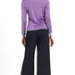Clara Sunwoo - Drape Neck Crushed Silky Knit Top