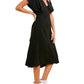 Hem & Thread - LINEN V-NECK WRAP MIDI DRESS