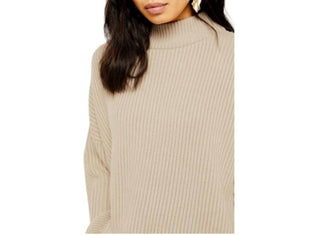 Topshop - Pulôver de gola falsa em malha canelada oversize