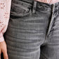 Judy Blue - Mid Rise Palazzo Split Back Yoke Jeans